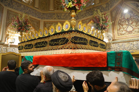 مراسم تشییع نوه آیت الله هاشمی شاهرودی