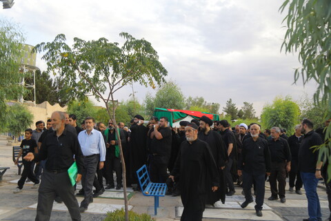 مراسم تشییع نوه آیت الله هاشمی شاهرودی