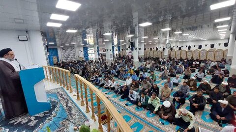 تصاویر/ آیین عبادی سیاسی نمازجمعه امروز شهر جم