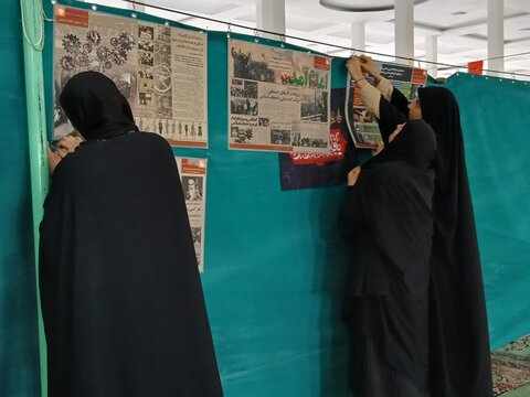 تصاویر/برگزاری نمایشگاه عفاف و حجاب در مصلی امام علی شهرستان ساوه