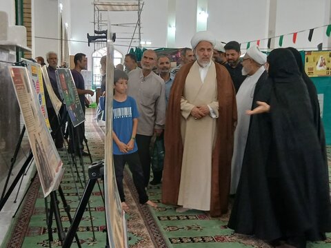 تصاویر/برگزاری نمایشگاه عفاف و حجاب در مصلی امام علی شهرستان ساوه