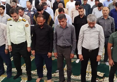 تصاویر/ آیین عبادی سیاسی نمازجمعه عسلویه