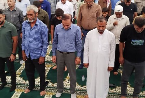 تصاویر/ آیین عبادی سیاسی نمازجمعه عسلویه