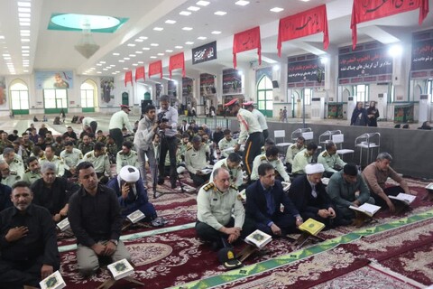 تصاویر/ مراسم گرامیداشت هفتمین روز شهادت شهید مدافع وطن "عباس بیرقی فرد" در گلزار شهدای بندرعباس