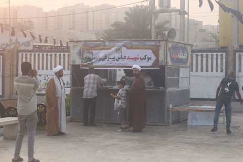 تصاویر/ مراسم گرامیداشت هفتمین روز شهادت شهید مدافع وطن "عباس بیرقی فرد" در گلزار شهدای بندرعباس