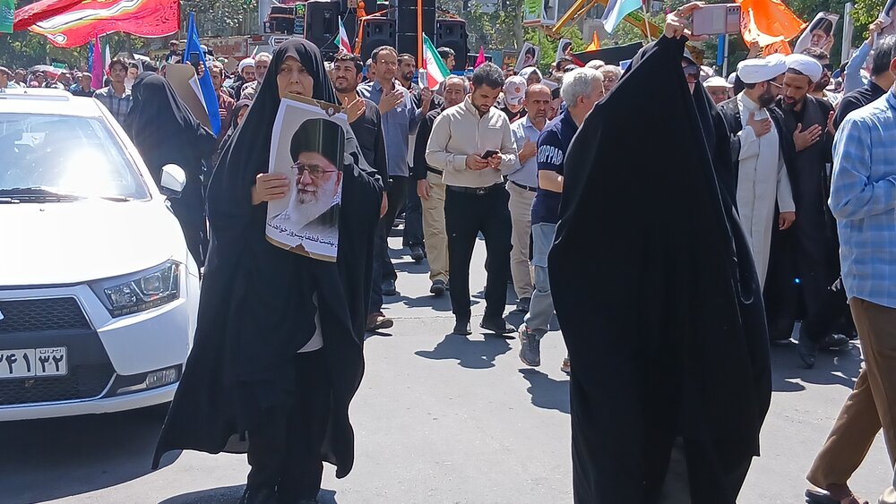 خروش مردم مشهد در «جمعه های خشم و نصر» علیه جنایات صهیونیسم