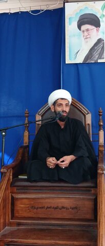 تصاویر/ آئین زیارت عاشورا در مدرسه علمیه امیرالمؤمنین(ع) آران و بیدگل