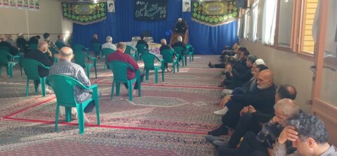 تصاویر/ آئین زیارت عاشورا در مدرسه علمیه امیرالمؤمنین(ع) آران و بیدگل