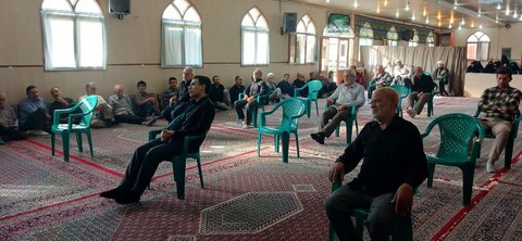 تصاویر/ آئین زیارت عاشورا در مدرسه علمیه امیرالمؤمنین(ع) آران و بیدگل