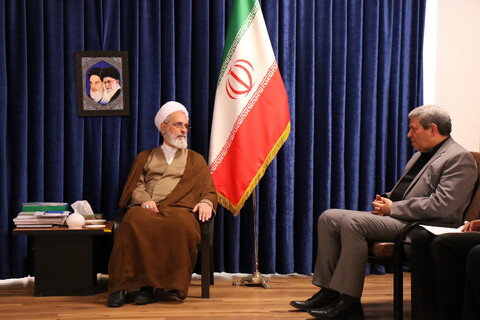 تصاویر/ دیدار رئیس سازمان بهزیستی کشور با آیت الله اعرافی