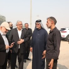 تصاویر/بازدید استاندار خوزستان از طرح های اربعین حسینی در مرز چذابه