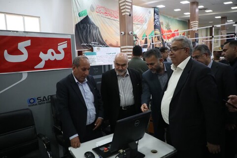 تصاویر/بازدید استاندار خوزستان از طرح های اربعین حسینی در مرز چذابه