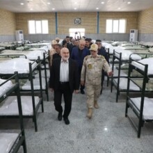 تصاویر/بازدید استاندار خوزستان از طرح های اربعین حسینی در مرز چذابه