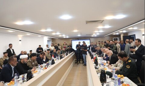 تصاویر/دیدار و نشست استاندار خوزستان با معاون وزیر امور داخلی عراق در مرز چذابه