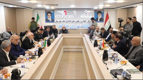 تصاویر/دیدار و نشست استاندار خوزستان با معاون وزیر امور داخلی عراق در مرز چذابه