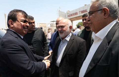 تصاویر/دیدار و نشست استاندار خوزستان با معاون وزیر امور داخلی عراق در مرز چذابه