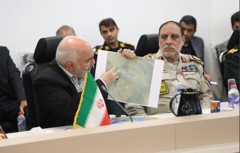 تصاویر/دیدار و نشست استاندار خوزستان با معاون وزیر امور داخلی عراق در مرز چذابه