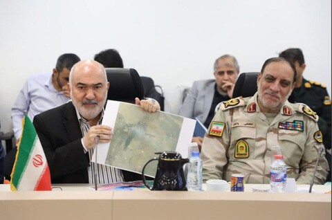 تصاویر/دیدار و نشست استاندار خوزستان با معاون وزیر امور داخلی عراق در مرز چذابه