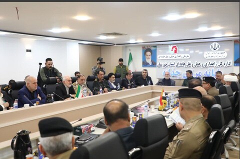 تصاویر/دیدار و نشست استاندار خوزستان با معاون وزیر امور داخلی عراق در مرز چذابه