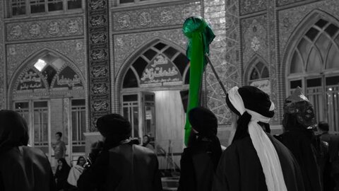 تصاویر/آیین نمادین کاروان اسرای کربلا به شام در نجف ایران