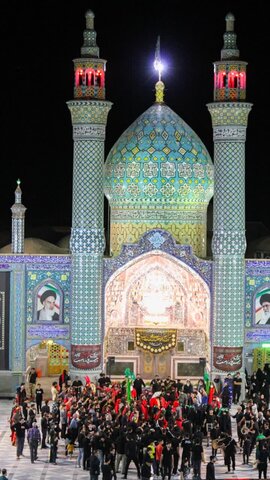 تصاویر/آیین نمادین کاروان اسرای کربلا به شام در نجف ایران