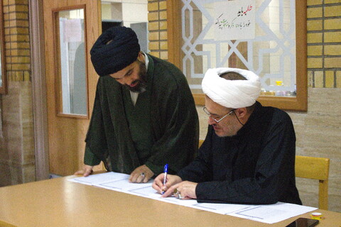 تصاویر/ مراسم افتتاحیه دوره میثاق طلبگی حوزه ای علمیه