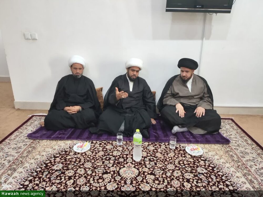 نشست معاون حوزه علمیه خوزستان با معاون تبلیغ حشد الشعبی عراق برگزار شد