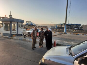 تصاویر/ بازدید امام جمعه دره‌شهر از مقرهای ایست و بازرسی