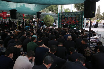 تصاویر / مراسم سوگواری شهادت امام سجاد (ع) در جوار شهدای حملات رژیم صهیونیستی اصفهان