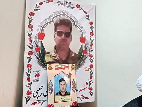 تصاویر دیدار مسئولان و فرماندهان سپاه لرستان با خانواده های شهیدان حبیبی و محمدی زرین چقا