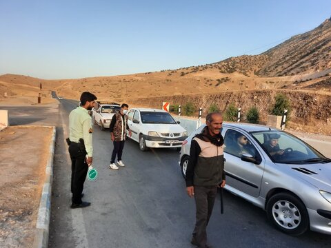 تصاویر/ بازدید امام جمعه دره‌شهر از مقر های ایست و بازرسی