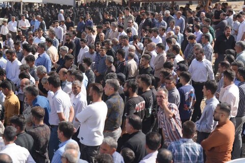 تصاویری از مراسم تشییع پیکر پاک شهید امدادگر کوروش بیرانوند  در خرم آباد