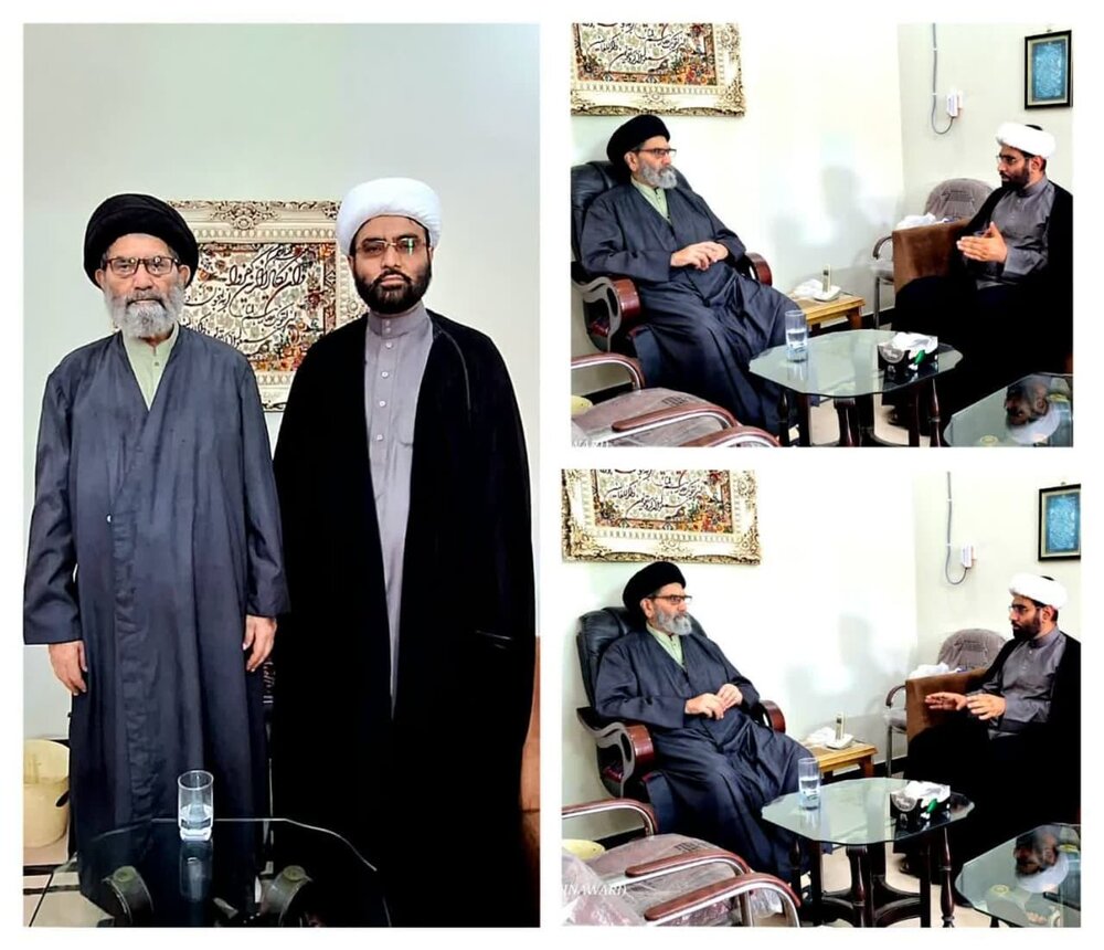 دفتر قائد ملت جعفریہ قم المقدسہ کے آفس سیکرٹری کی قائد ملت جعفریہ سے ملاقات