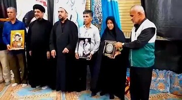 تصاویر/ تجلیل از خانواده شهید والامقام «عزیز بیژنی» در گناوه