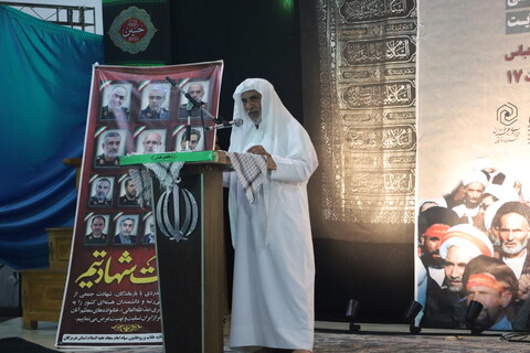 تصاویر / اجتماع طلاب و روحانیون هرمزگان در محکومیت جنایات رژیم صهیونستی در بندرعباس