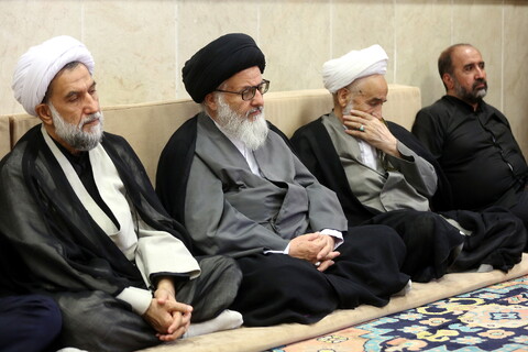 تصاویر/ مراسم سوگواری شهادت امام سجاد (ع) در بیوت مراجع