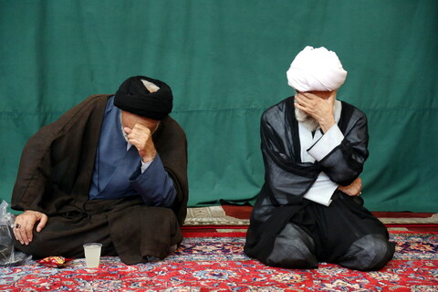 تصاویر/ مراسم سوگواری شهادت امام سجاد (ع) در بیوت مراجع