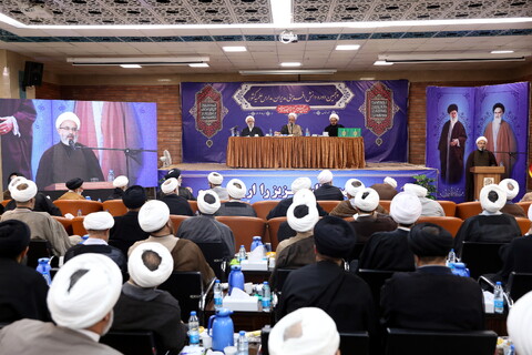 تصاویر/تبیین پیوست احکام معاونت های ستادی حوزه های علمیه توسط آیت الله اعرافی