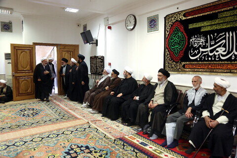 Imágenes: Ceremonia de luto por el martirio del Imam Sayyad (P) en las residencias de los grandes ayatolás