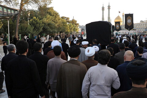 تصاویر/ تشییع پیکر مرحوم آیت الله نعیم آبادی در قم