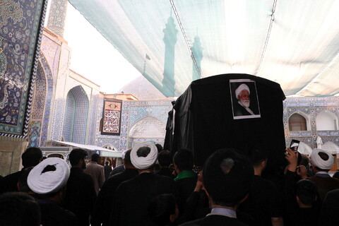 تصاویر/ تشییع پیکر مرحوم آیت الله نعیم آبادی در قم