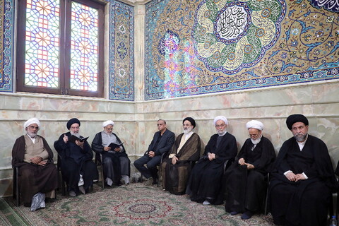 تصاویر/ تشییع پیکر مرحوم آیت الله نعیم آبادی در قم