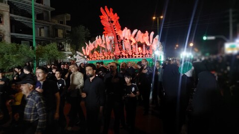 تصاویر|بزرگترین اجتماع دسته های عزاداری خمینی شهر