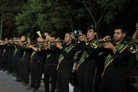 تصاویر|بزرگترین اجتماع دسته های عزاداری خمینی شهر