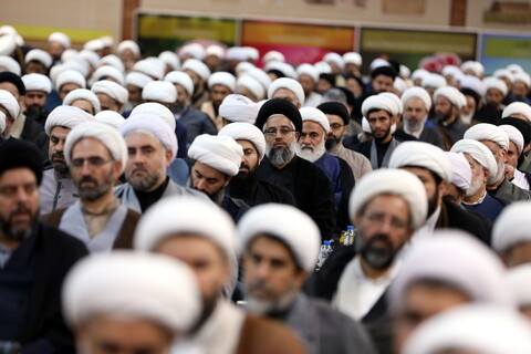 تصاویر/ گفتگوی صمیمی آیت الله اعرافی با مدیران مدارس علمیه و معاونین ستادی