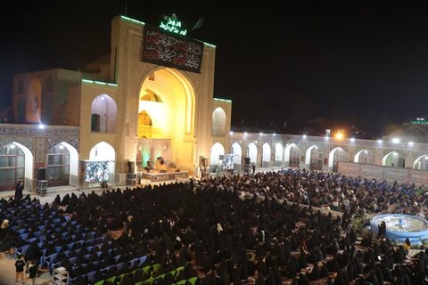 تصاویر/ مراسم عزاداری اباعبدلله در مسجد امام خمینی(ره) کرمان