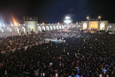 تصاویر/ مراسم عزاداری اباعبدلله در مسجد امام خمینی(ره) کرمان