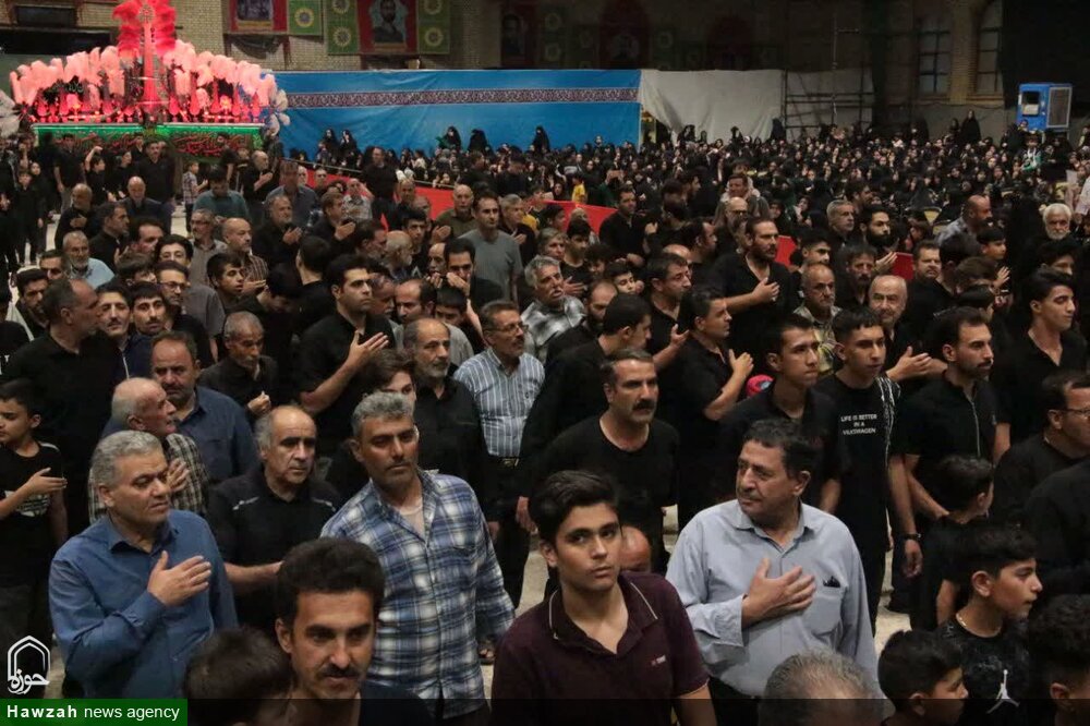 تصاویر/ بزرگترین اجتماع دسته های عزاداری خمینی شهر