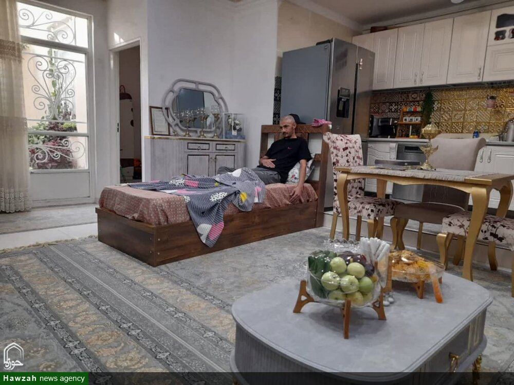 عیادت رییس اداره تبلیغات اسلامی شهرستان اسدآباد از مجروحین جنگ تحمیلی