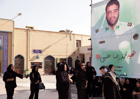 تصاویر/ تشییع شهید مدافع امنیت در بوشهر